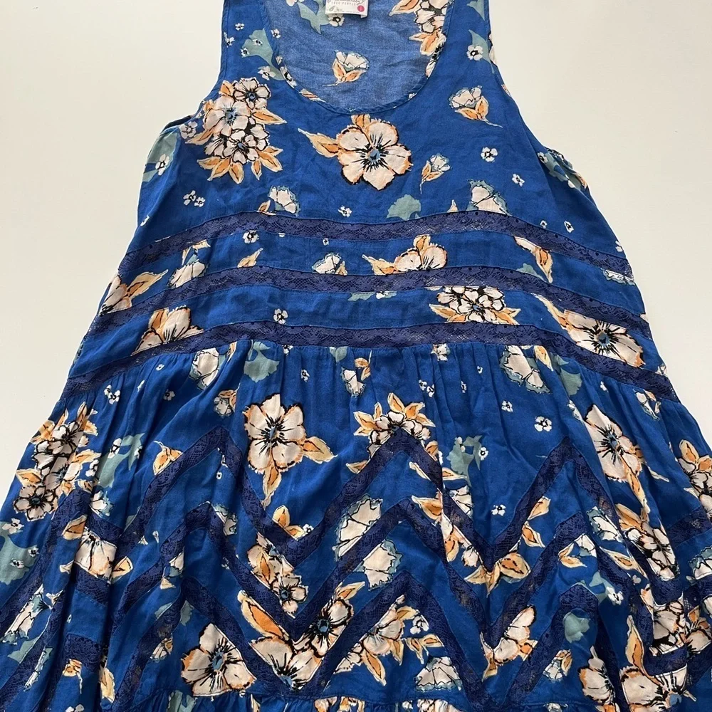 Free People Floral Mini slip Dress